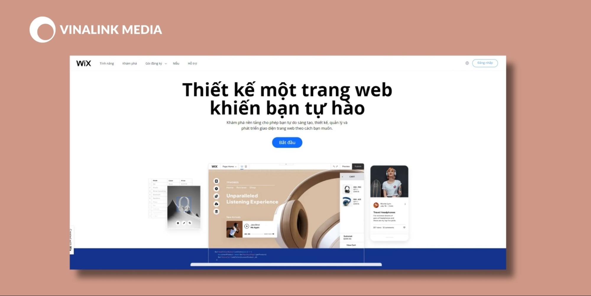 Lập website miễn phí bằng Wix